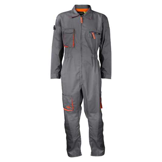 Overol Piloto Activex Gabardina Gris/Naranjo